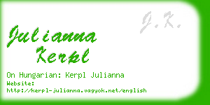 julianna kerpl business card